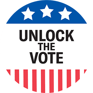 Unlock the Vote logo
