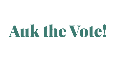 Auk the Vote logo